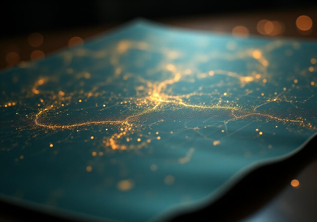 Atmospheric celestial map representing data protection